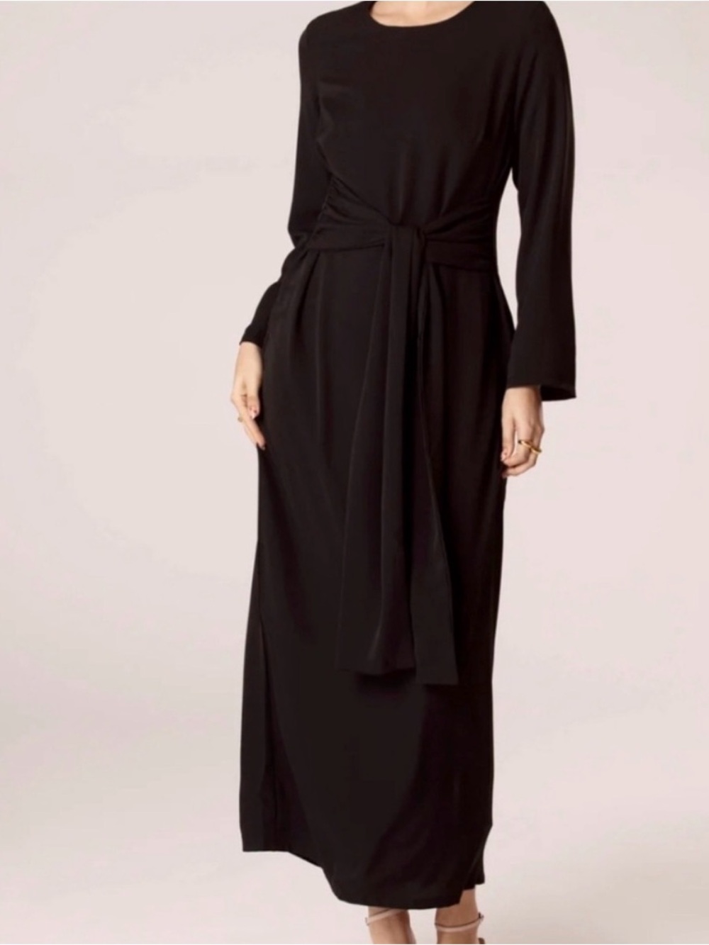 Veiled Collection - Isabelle Tie-Waist Maxi Dress